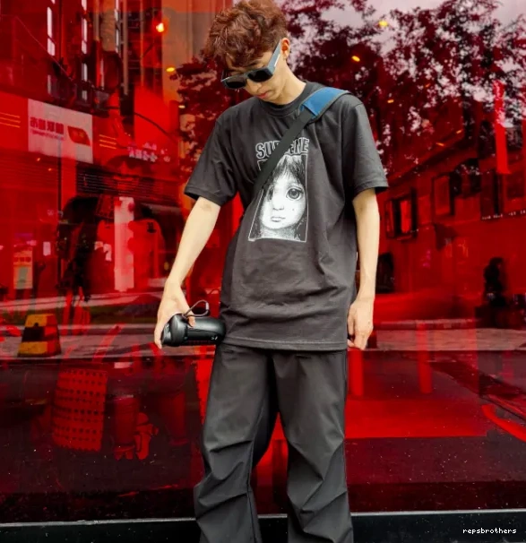 Black and Margaret Keane Big M L 24SS Teardrop S Tee XL Manga Tears White 0806